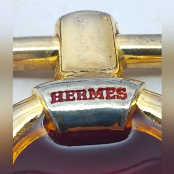 Hermes Enamel Perfume Pendant Necklace Vintage Authentic - Picture 12 of 16